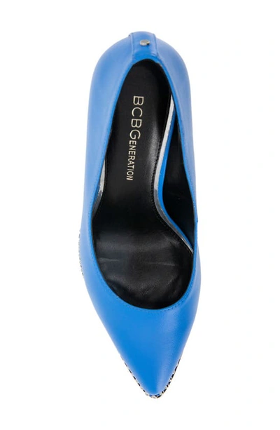 Shop Bcbgeneration Bcbg Hawti Pointed Toe Pump In Bali Blue