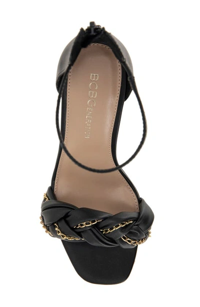 Bcbgeneration Isabel Ankle Strap Sandal In Black