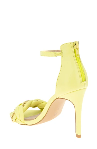 Shop Bcbgeneration Isabel Ankle Strap Sandal In Canary Yellow