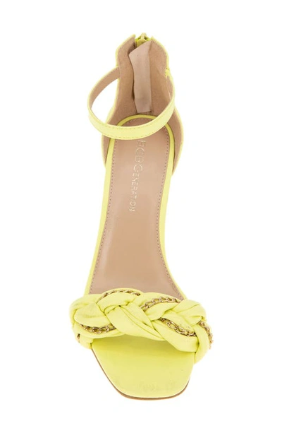 Shop Bcbgeneration Isabel Ankle Strap Sandal In Canary Yellow