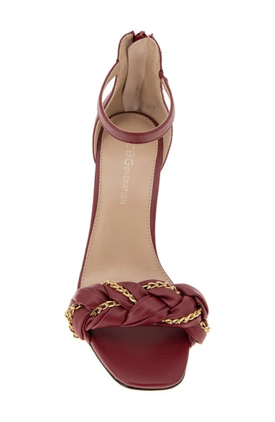 Shop Bcbgeneration Isabel Ankle Strap Sandal In Rhubarb