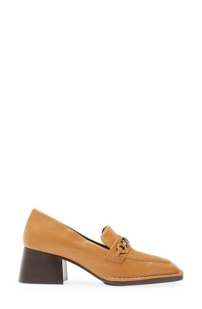 Shop Tory Burch Perrine Loafer Pump In Caramel Corn