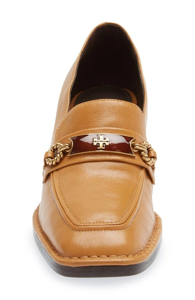 Shop Tory Burch Perrine Loafer Pump In Caramel Corn