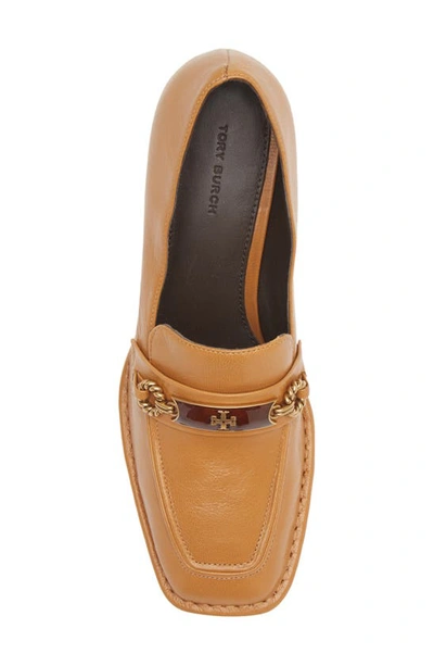 Shop Tory Burch Perrine Loafer Pump In Caramel Corn