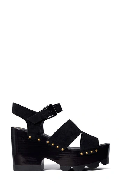 Tory Burch Women's Studded Clog Platform Sandals In Perfect Black | ModeSens