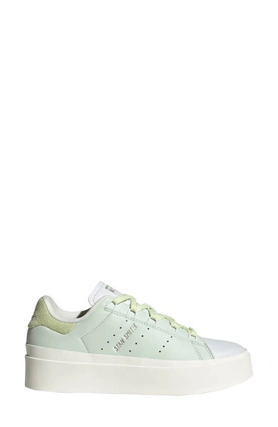 Shop Adidas Originals Stan Smith Bonega Sneaker In Linen Green/ Linen Green/ Lime