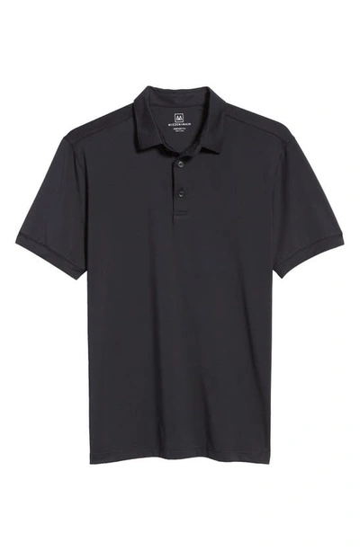 Shop Mizzen + Main Versa Solid Performance Golf Polo In Black Solid