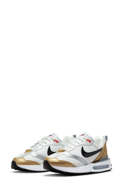 Nike Air Max Dawn Se Sneaker In White/white/metallic Gold | ModeSens