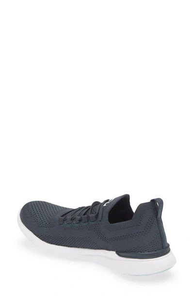 Apl Athletic Propulsion Labs Techloom Breeze Knit Running Shoe In Midnight Jungle / White