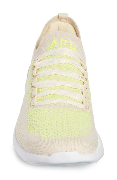 Shop Apl Athletic Propulsion Labs Techloom Breeze Knit Running Shoe In Beach / Energy / White