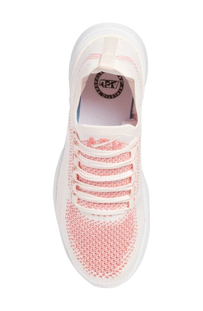 Shop Apl Athletic Propulsion Labs Techloom Breeze Knit Running Shoe In Creme / Fire Coral / White
