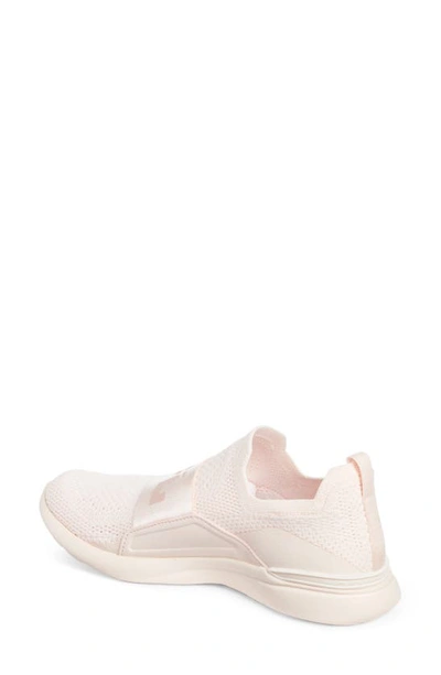 Shop Apl Athletic Propulsion Labs Techloom Bliss Knit Running Shoe In Triple Creme / Rose Dust