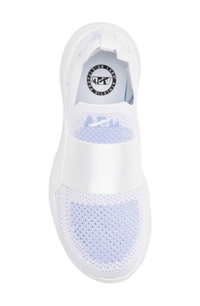 Shop Apl Athletic Propulsion Labs Techloom Bliss Knit Running Shoe In White / Bellflower