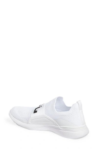 Shop Apl Athletic Propulsion Labs Techloom Bliss Knit Running Shoe In Triple White / Black