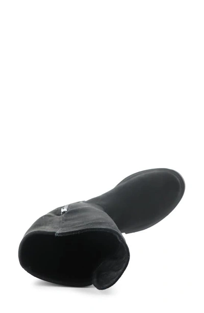 Bos. & Co. Jemmy Waterproof Over The Knee Boot In Black Suede/ Suede Stretch