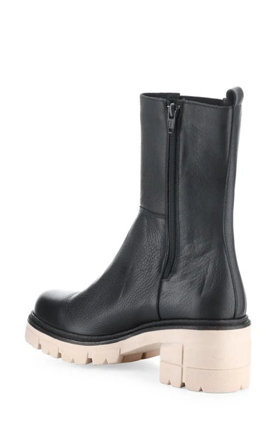 Bos. & Co. Brunas Waterproof Chelsea Boot In Black/ Pink Feel/ Elastic