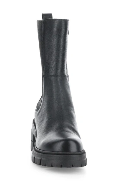 Shop Bos. & Co. Brunas Waterproof Chelsea Boot In Black Feel/ Elastic