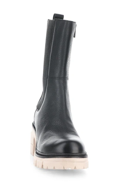 Bos. & Co. Brunas Waterproof Chelsea Boot In Black/ Pink Feel/ Elastic