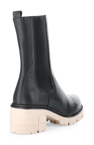 Bos. & Co. Brunas Waterproof Chelsea Boot In Black/ Pink Feel/ Elastic