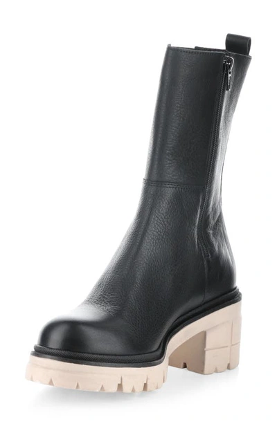 Bos. & Co. Brunas Waterproof Chelsea Boot In Black/ Pink Feel/ Elastic