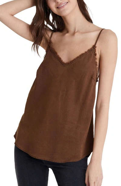 Shop Bella Dahl Frayed Edge Camisole In Golden Topaz