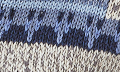 Lucky Brand Men's Southwestern Print Shawl Cardigan Sweater In Denim Combo