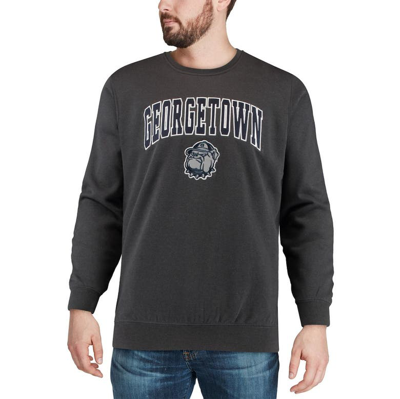Shop Colosseum Charcoal Georgetown Hoyas Arch & Logo Crew Neck Sweatshirt