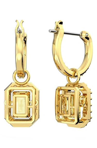 Shop Swarovski Millenia Dancing Crystal Drop Earrings In Yellow
