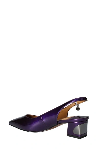 J. Reneé J.renée Shayanne Slingback Pointed Toe Pump In Purple