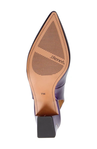 J. Reneé J.renée Shayanne Slingback Pointed Toe Pump In Purple