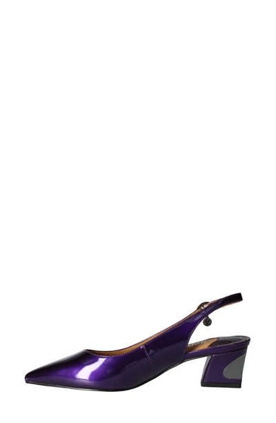 J. Reneé J.renée Shayanne Slingback Pointed Toe Pump In Purple