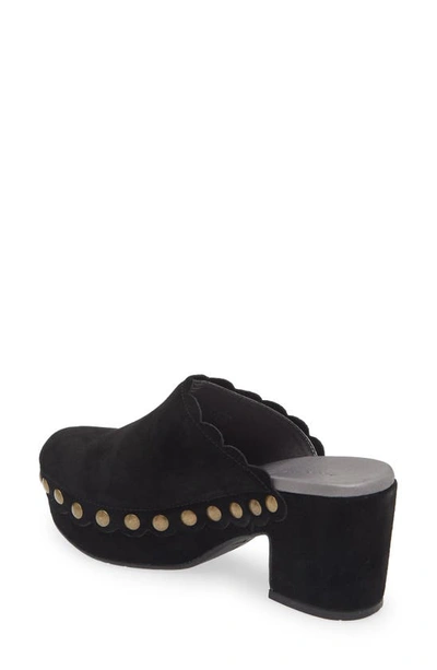 Chocolat Blu Gemini Platform Clog In Black Suede