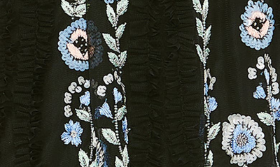 Shop Mac Duggal Sequin Floral Tulle Cocktail Dress In Black