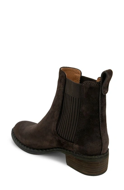 Gentle Souls Signature Double Gore Chelsea Boot In Chocolate