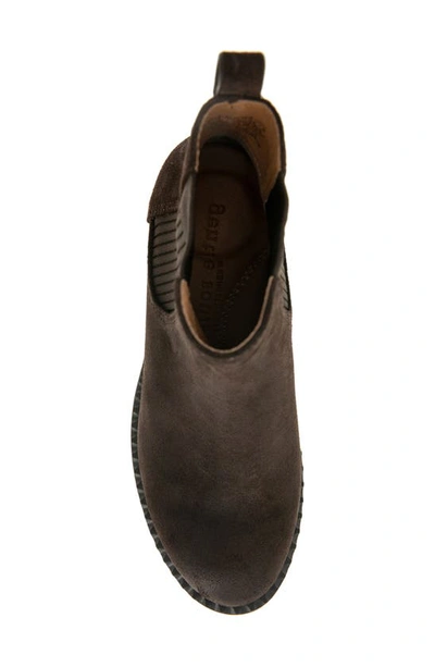 Gentle Souls Signature Double Gore Chelsea Boot In Chocolate