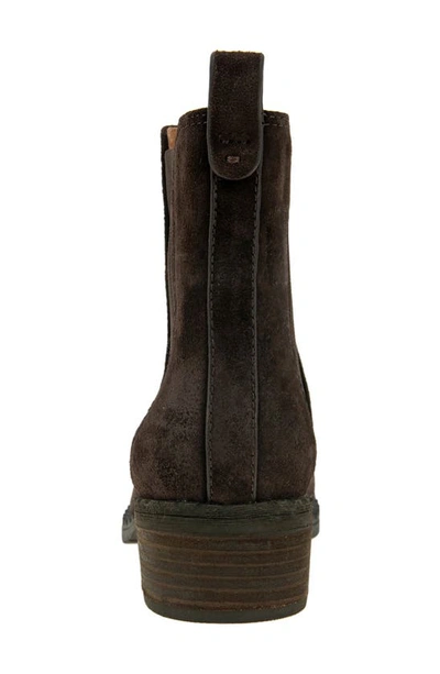 Gentle Souls Signature Double Gore Chelsea Boot In Chocolate