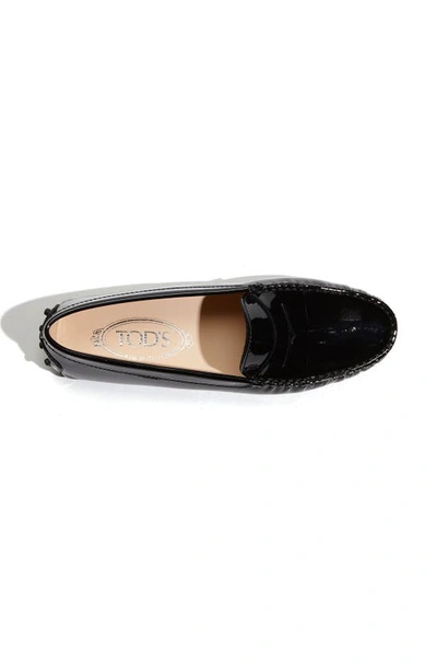 Shop Tod's Gommini Driving Shoe In Black