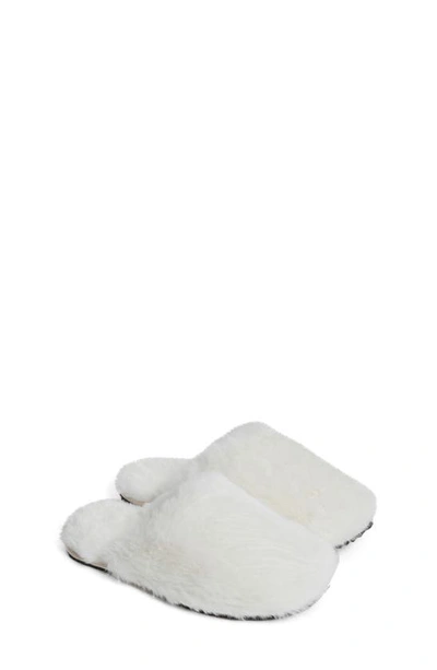 Shop Apparis Melody Faux Fur Slide Slipper In Ivory