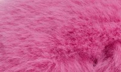 Shop Apparis Biba Faux Fur Scuff Slipper In Sugar Pink