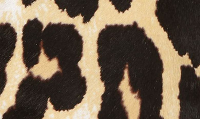 Shop Dries Van Noten Leopard Calf Hair Opera Gloves In Sand