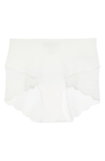 Spanx Undie-tectable Lace Hi-hipster In Beige-neutral In Powder