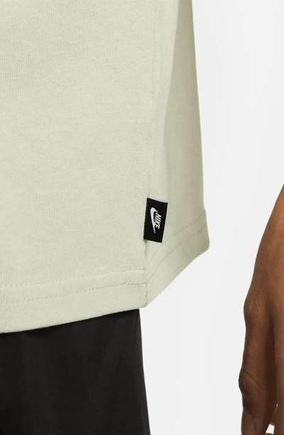 Shop Nike Sportswear Premium Essentials Pocket T-shirt In Seafoam/ Black