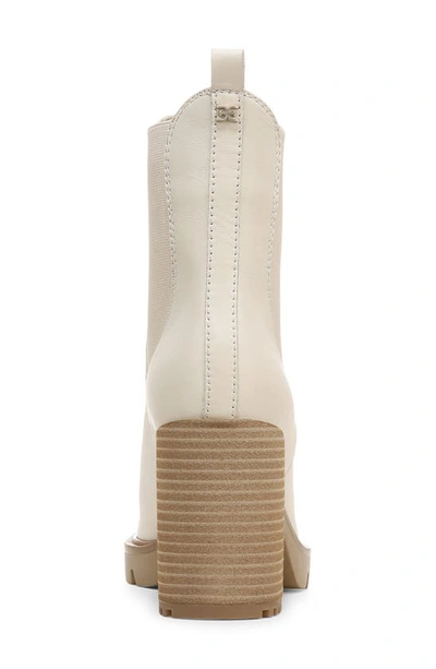 Shop Sam Edelman Rollins Block Heel Chelsea Boot In Modern Ivory