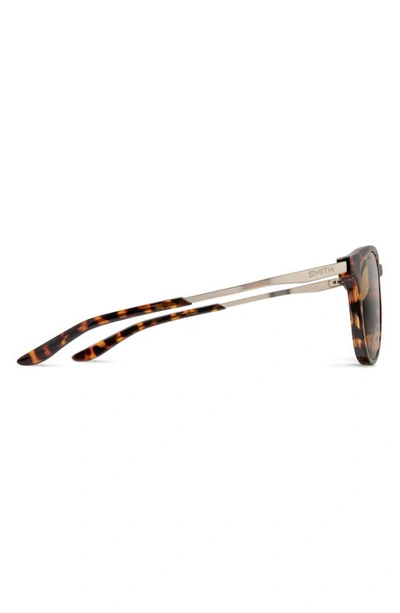 Shop Smith Wander 55mm Chromapop™ Polarized Round Sunglasses In Tortoise / Brown
