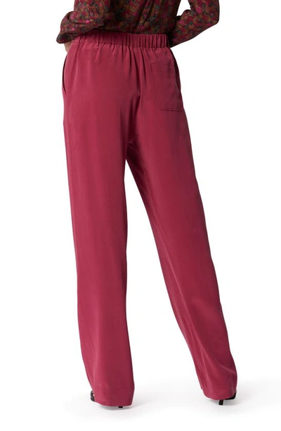 Shop Equipment Aeslin Silk Trousers In Rhododendron