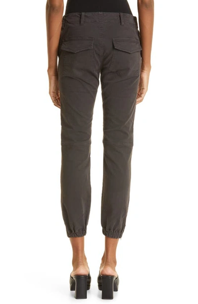 Shop Nili Lotan Stretch Cotton Twill Crop Military Pants In Cedar