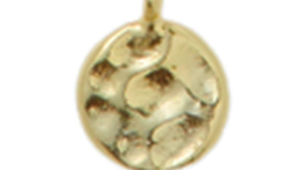 Shop Argento Vivo Sterling Silver Hammered Shaky Station Necklace In Gold