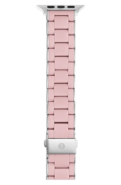 Shop Michele Silicone 20mm Apple Watch® Watchband In Pink