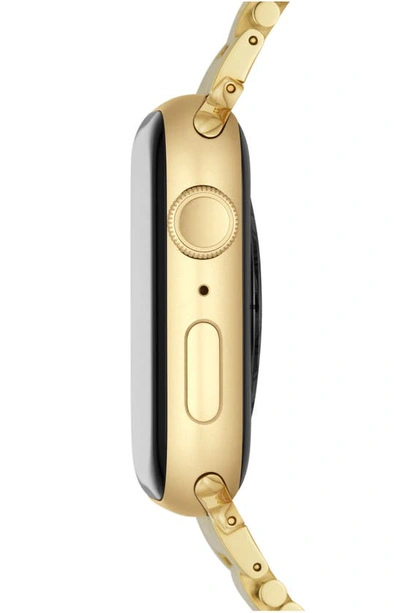 Shop Michele 20mm Apple Watch® Bracelet Watchband In Gold