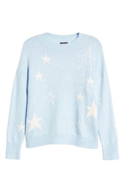 Rails Perci Star Sweater In Powder Blue White Stars